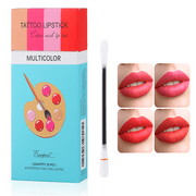 20 Pcs Cotton Swab Lipstick Cigarette Lipstick Durable  Waterproof Non-Stick,Multicolor