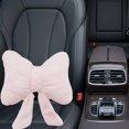thumbnail image 2 of Pink Bow Pillow, Plush Bowknot Cushion, Soft Bedside Throw Pillow Bow Back Support Cushion for Car Sofa Couch Bedroom Decor, 2 of 7