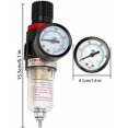thumbnail image 5 of Regulador de filtro de aire, separador de agua del compresor, separador de aceite de agua del filtro, filtro de compresor de agua y aceite, aplicar para filtrar la humedad, proteger Herramientas de ai, 5 of 5