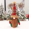 thumbnail image 2 of Gnomes Plush Christmas Decorations Scandinavian Tomte Swedish Holiday Gnome Santa Doll Elf with Gift Box Candy Cane for Christmas Decorations Home Table Ornaments, Toys for Kids Adults, 2 of 8