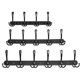 thumbnail image 5 of Perchero de Pared, Perchero de Pared de Diseño con Acero al Carbono Bidireccional, Ganchos Sólidos para Ropa de Baño para Dormitorio, Oficina, Pasillo, Negro (4, 5 of 5