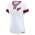 thumbnail image 2 of Women's Fanatics White Arizona Cardinals Sunday Best Lace-Up T-Shirt, 2 of 3