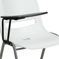 thumbnail image 6 of Flash Furniture HERCULES 5 Pack White Ergonomic Shell Chair with Right Handed Flip-Up Tablet Arm, 6 of 13