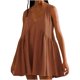 thumbnail image 2 of mfyjkho Vestidos de fiesta para mujer, Vestido mini informal de verano con escote en V y mangas cortas para mujer Vestidos largos para mujer s, 2 of 6