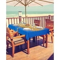 thumbnail image 2 of Hokiten Outdoor Tablecloths with Umbrella Hole & Zipper, Yellow Tree Leaves Rectangle Tablecloth 52x70 Inch, Star Sky Watercolor Painting Waterproof Table Cloth, Patio/Pool/Picnic Table Covers, 2 of 7
