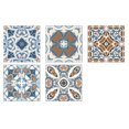thumbnail image 1 of 10Pcs Wall Sticker Decorative Waterproof Self-adhesive Vintage 3D Mosaic Tile Background Wall Sticker for Home, 1 of 8