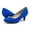 ROYAL/BLUE, variant on Dream Pairs Women Bridal Slip On Wedding Shoes Party Dress Low Heel Pumps Shoes LUVLY