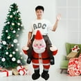 thumbnail image 4 of Funny Santa Costume Father Christmas Inflatable Show Party Cosplay Props for Adults and Kids, 4 of 7