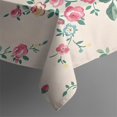thumbnail image 5 of Pioneer Flower Floral Print Pattern Square Tablecloth,Waterproof Square Table Cover,Wipeable Spillproof Washable Table Cover for Home Kitchen Party Decor 52"x52"(132x132cm), 5 of 6
