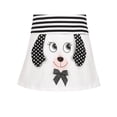 thumbnail image 4 of Girls Dress Short Sleeve T-shirt Black White Striped Puppy Dog 7 Years, 4 of 5