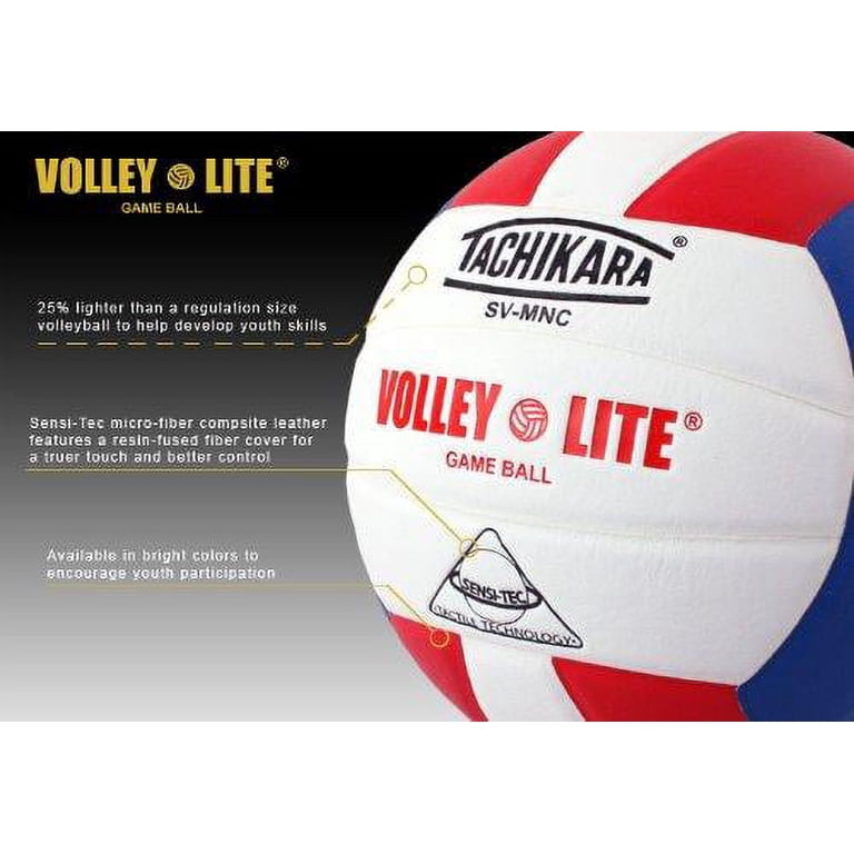 Tachikara Volley-Lite Volleyball, Red, White and Blue - Walmart.com
