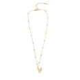 thumbnail image 1 of Metal Bubble Letter Necklace Adjustable Chain Classic Design Skin Friendly For Daily Wear, 1 of 3