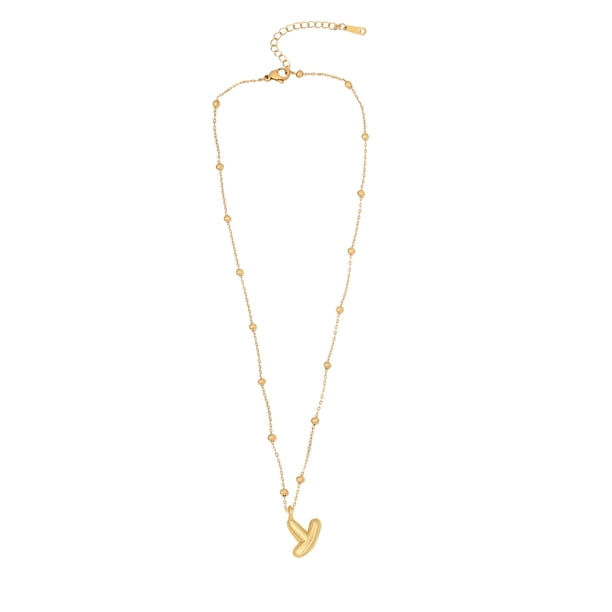 Collar Con Letras De Burbuja Collar Con Iniciales Doradas Para Mujeres Y Niñas Collar Con Colgante De Oro Collares Con Letras Joyas Regalo Regalo Para El Día De La Madre