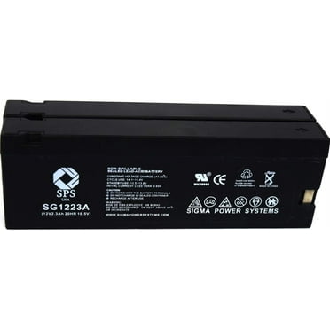 SPS Brand 12V 2.3 Ah (Terminal A) Replacement (SG1223A) for Panasonic Camcorders OmniMovie VHS HQ AFX6 (Camcorder Battery) (2 Pack)