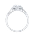 thumbnail image 2 of Rosec Jewels Lab Created Diamond Ring for Women - EF-VS Grade East West Engagement Ring, 10K White Gold, US 7.50, 2 of 8
