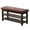 Dark Brown, variant on 40" Shoe Bench with Leather Cushion, 2-Tier Shoe Rack Entryway Bench, Wood Bench for Front Door Entrance, Mudroom, Hallway, Wooden Shoe Shelves, Shoe Organizer, Shoe Storage, Brown