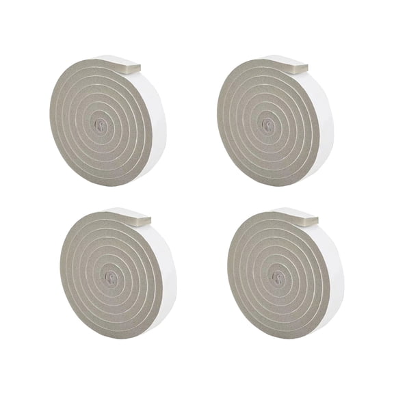 Inteprter Kit de sellado de ventanas de aire acondicionado de esponja de bajo consumo, aislamiento acústico fresco y sin polvo, aislamiento de Decoración del hogar Paquetes de 4 grises