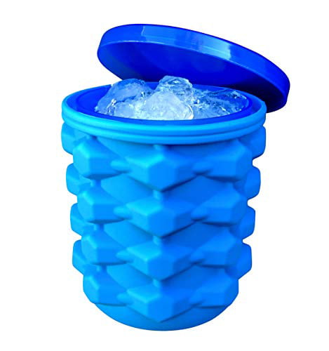 New Ice Cube Maker Genie Silicone Wine Ice Bucket Big Ice Cube Tray Mold Cup! 