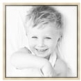 thumbnail image 2 of ArtToFrames 34" x 34" Silver with Black Lip Picture Frame, 34x34 inch Multi Wood Poster Frame (WOM-5193),  Pack, 2 of 7