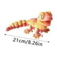 thumbnail image 2 of 3D Printed Mini Gecko Desktop Ornament Realistic Gradient Color Model Toy with Detailed Eyes for, 2 of 2
