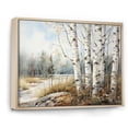 thumbnail image 2 of Designart "Neutral Toned Birch Grace I" Tree Birch Floater Framed Canvas Wall Art, 2 of 5