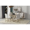 thumbnail image 5 of 5-Piece Retro Set - Extendable Table Shape Adjustment - Dining and Living Room - Comfortable Seating and Natural Beauty, 5 of 7