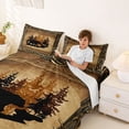thumbnail image 3 of Erosebridal Bear Animal Full Size Sheets for Men, Western Rustic Bed Sheets, 4 Pieces, 3 of 5