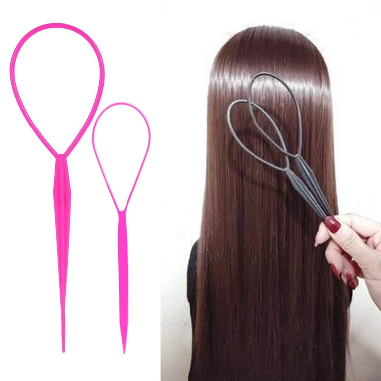 10PCS Plastic Hair Loop Styling Tool Magic Topsy Tail Hair Braid