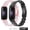 2pack-E, variant on Resin Bands Compatible with Fitbit inspire 3 Health & Fitness Tracker Watch, Replacement Stylish Bracelet Resin Sport Strap Wristbands for Fitbit inspire 3 for Women Men Girl Boy