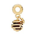 thumbnail image 3 of 925 Sterling Silver Golden Honeycomb&Bee Dangle Charm for Bracelet Charms Bangle Pendant Jewelry, 3 of 4