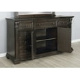 thumbnail image 2 of Farson Distressed Dark Walnut Finish Wood Dresser Mirror with Door, 2 of 7