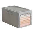 thumbnail image 2 of Clothing Storage Box, Bedroom Storage Box 50L Clothes Storage Bin  for Study Gray, 2 of 8