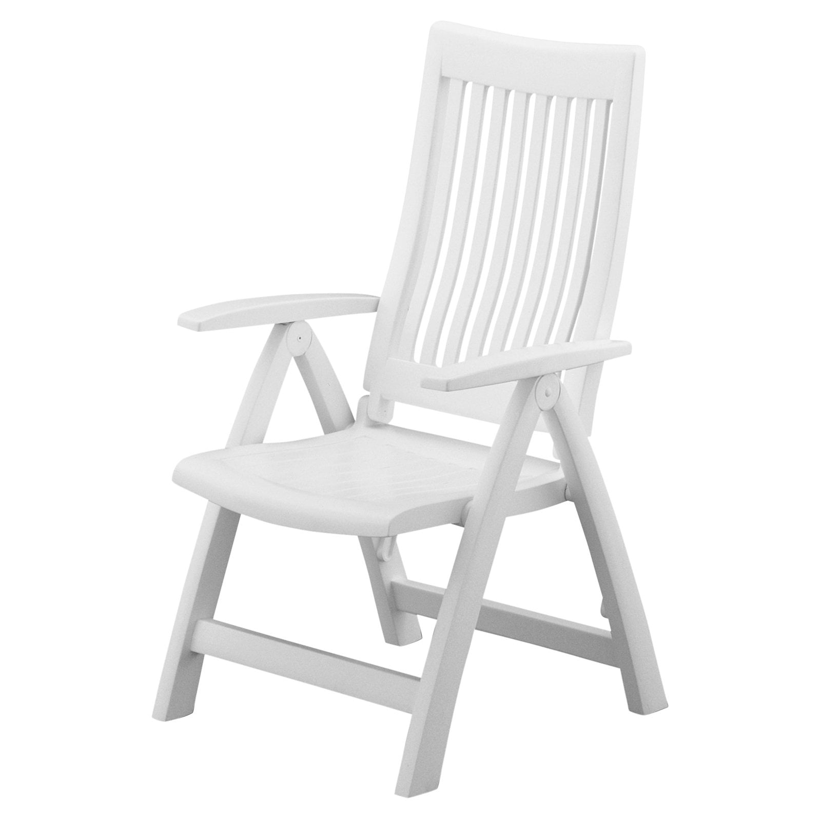 Kettler Nizza Folding Chair Plastic Frame Matte Surface White FO Gautzsch