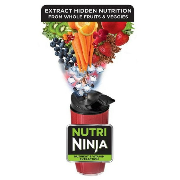 Nutri BL455 Ninja Pro Single Serve Blender Includes 3 Sip & Seal Lids