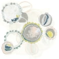 thumbnail image 2 of Vess, June Erica 12x12 White Modern Wood Framed Museum Art Print Titled - Floral Scumble III, 2 of 4