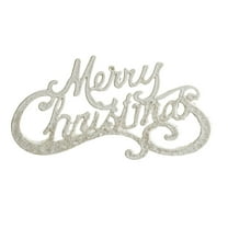 chaungfeng Merry Christmas Letter Sign for Christmas Tree, 7.9 脳 4.1 Inch Glitter Plastic Merry Christmas Hanging Craft Ornaments for Holiday Wreath Home Door Wall Art Decorations