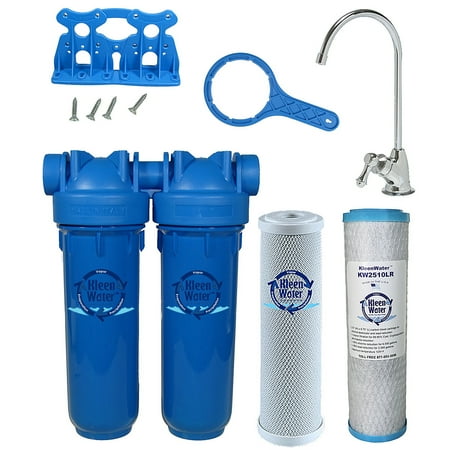 - KleenWater KW1000A Under Sink Drinking Water Filter System, Chrome Faucet