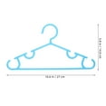 thumbnail image 3 of 10pcs Plastic Small Hangers for Baby Clothing Clothes Hangers Space Saving Coats Hangers Clothes Rack, 3 of 6