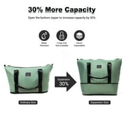 Travelhouse 6 Piece Hardshell Luggage Set Lightweight Suitcase with TSA Lock and Spinner Wheels with Backpack, Duffel Bag ,Packing Cubes,Green