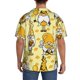 thumbnail image 3 of Fotbe Garden Honeybee Gnomes Camisa Estampada de Manga Corta para Hombre, Casual de Verano, Estilo Playero, Sin Arrugas-3X-Large, 3 of 5