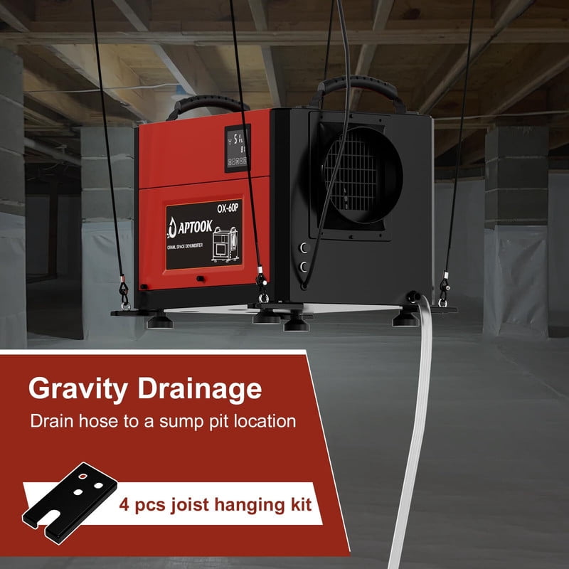110 pt. 2,000 sq. ft. Bucketless Commercial Dehumidifier in Reds/Pinks with Auto Defrost