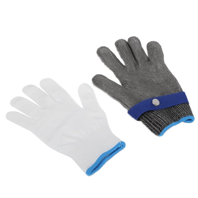 Guantes de Corte, Guantes de Trabajo Ajustables Anti-ROPA COMODA Para USAR para Ostras para Cortes de Cocina