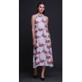 thumbnail image 5 of Bimba Floral Women Printed Backless Long Halter Neck Beachwear RayonÂ&nbsp;Dress-X-Large, 5 of 6