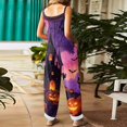 thumbnail image 7 of Halloween Womens Jumpsuits Plus Size Boho Beach Womens Romper Sleeveless Halloween Pumpkin Jumpsuits Rompers Loose Fit Spaghetti Strap Womens Overalls Ginger 2XL, 7 of 7