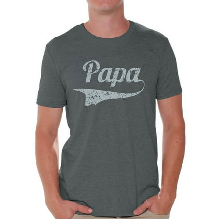 Awkward Styles Papa T Shirt for Men Men's Graphic T-shirt Tops Vintage Father`s Day Gift for Daddy Best Dad Ever Shirts Papa Gifts from Daughter Father Gifts from Son Dad (Best Price Custom T Shirts)