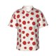 thumbnail image 1 of Balery Abstract Red Polka Dot Camisas hawaianas de manga corta para hombre, camisas playeras de corte holgado, camisas de vacaciones con botones,3X-Large, 1 of 7