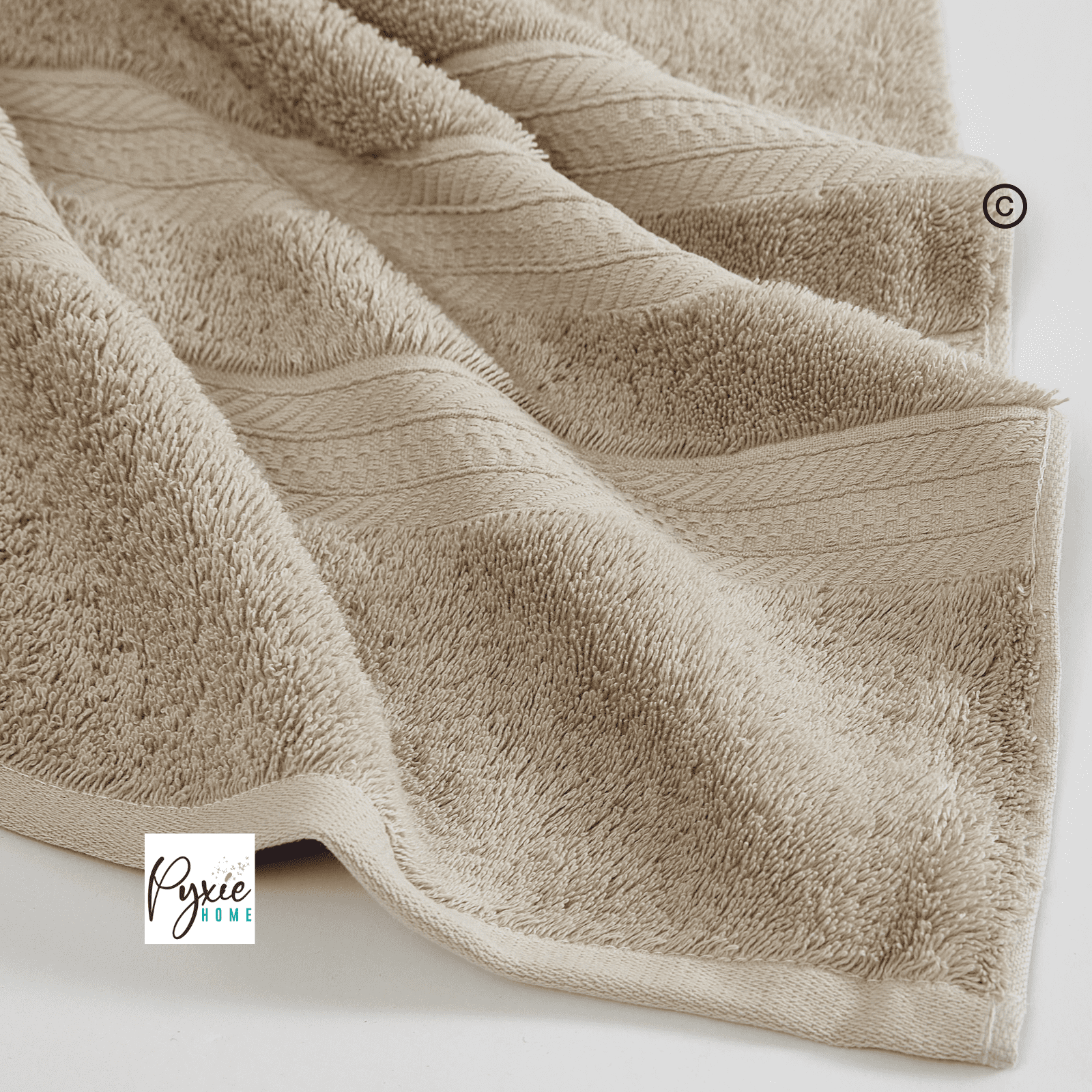 Extra Large Bath Towel - Oversized Ultra Bath Sheet - 100% Cotton - TAUPE COLOR