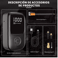 thumbnail image 4 of "Compresor Bomba Deaire Portátil Inalámbrico Inflador Llantas negro ", 4 of 5