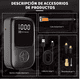 thumbnail image 4 of "Compresor Bomba Deaire Portátil Inalámbrico Inflador Llantas negro ", 4 of 5