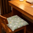 thumbnail image 5 of Taotanxi Patchwork Chair Pad No Slip Lace Trim Chair Cushion Farmhouse Floral Print Kitchen Dining Seat Cushion ( 16"x16"), 5 of 6